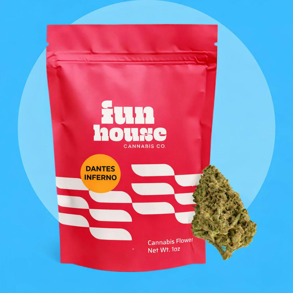 Fun House Cannabis - 28g Prepack - Dantes Inferno cannabis product
