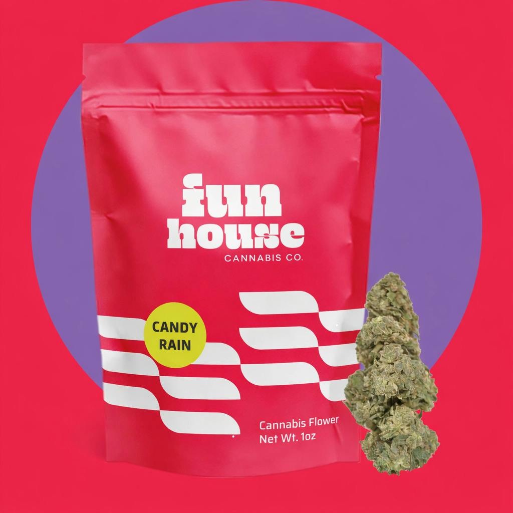 Fun House - 28g Pre-Pack - Candy Rain cannabis product