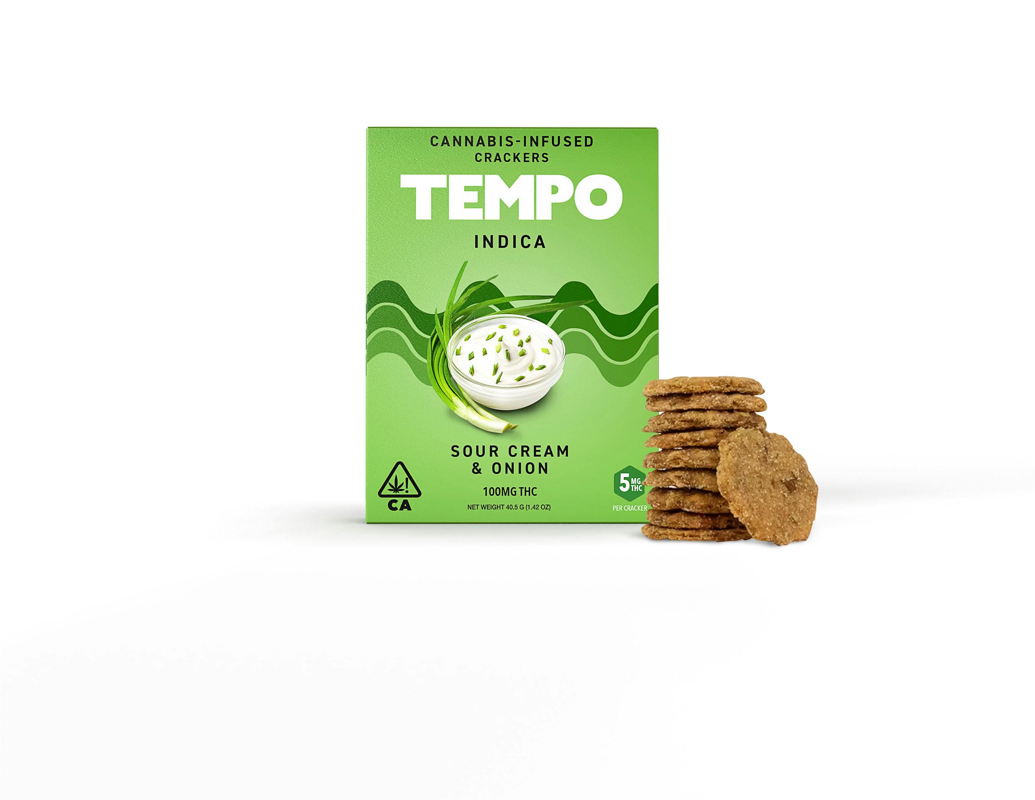TEMPO SOUR CREAM & ONION CRACKERS 20CT 100MG