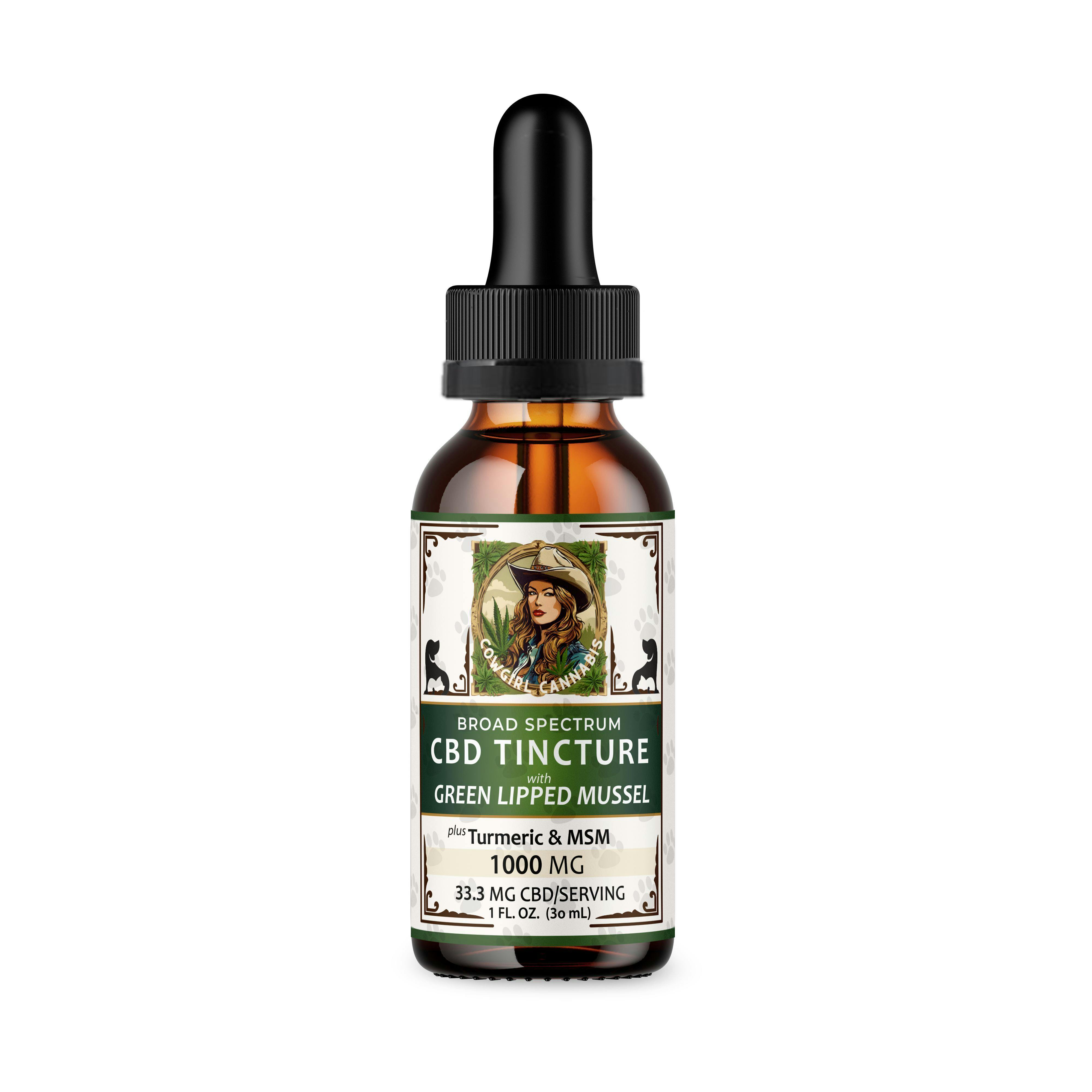 COWGIRL 1000 MG BROAD SPECTRUM CBD TINCTURE