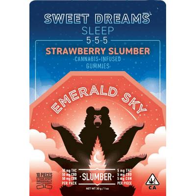 EMERALD SKY STRAWBERRY SLUMBER 5PK 50MG GUMMIES