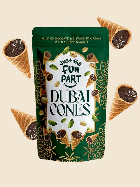 JUST THE TIP DUBAI CHOCOLATE CONES - 100 mg