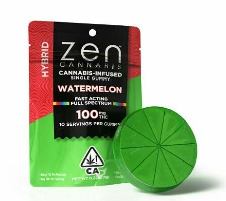 ZEN WATERMELON SINGLE 100MG GUMMY