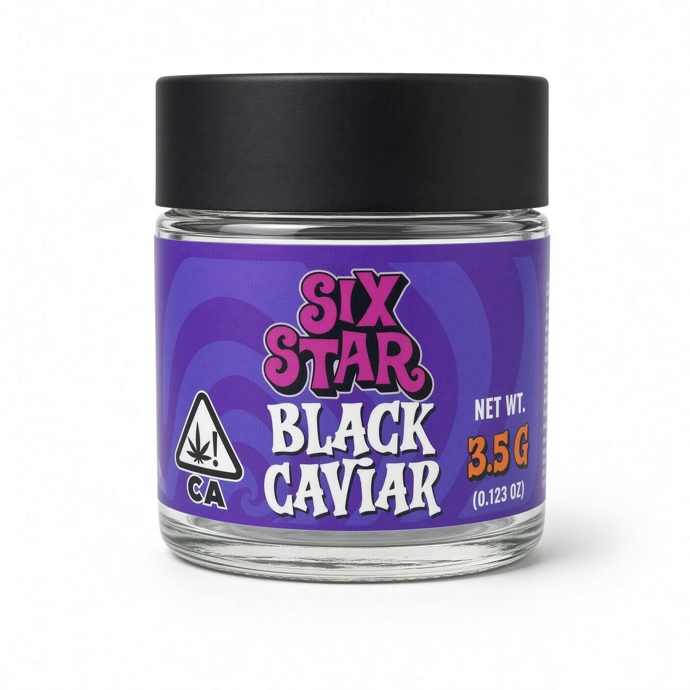 SIX STAR BLACK CAVIAR FLOWER - 3.5 G