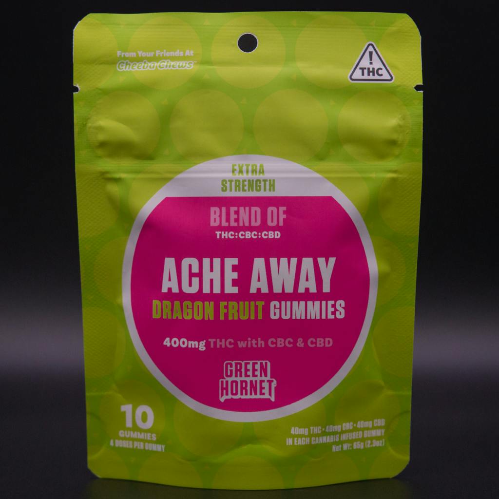 Green Hornet | 400mg | Dragon Fruit | Ache Away Gummies