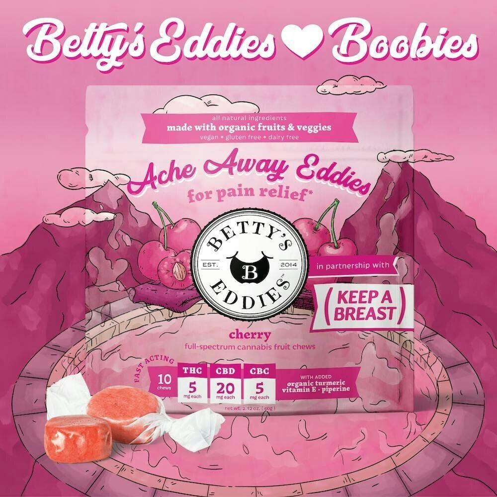 Betty's Eddies-Fruit Chews-Cherry 10mg Each 50mg Total at Fresh Dispensary - Newark