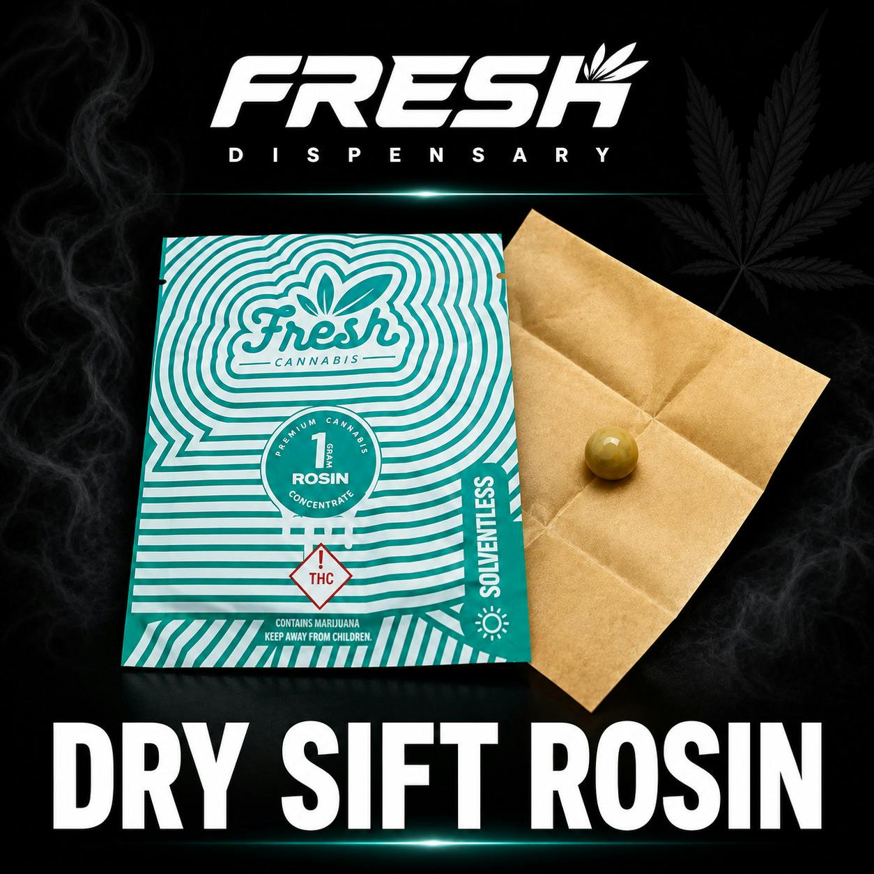 Dry Sift Rosin - 1.0g - B-Witched at Fresh Dispensary - Seaford