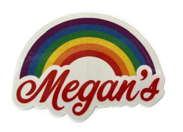 MEGAN'S RAINBOW STICKER