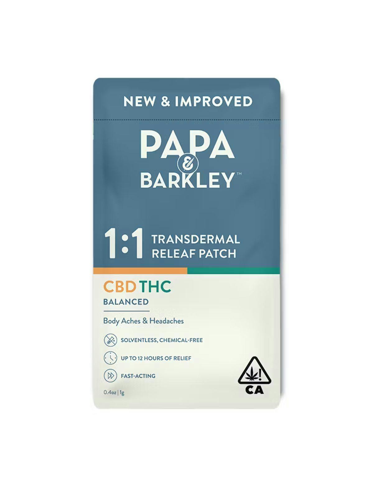 RELEAF PATCH 1:1 CBD:THC