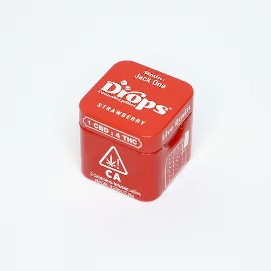 Strawberry: STRAWBERRY 1:4 LIVE ROSIN GUMMIES (2PK)