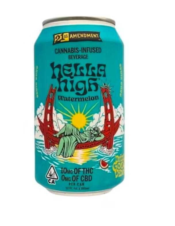 10MG Watermelon Hella High 21st Amendment