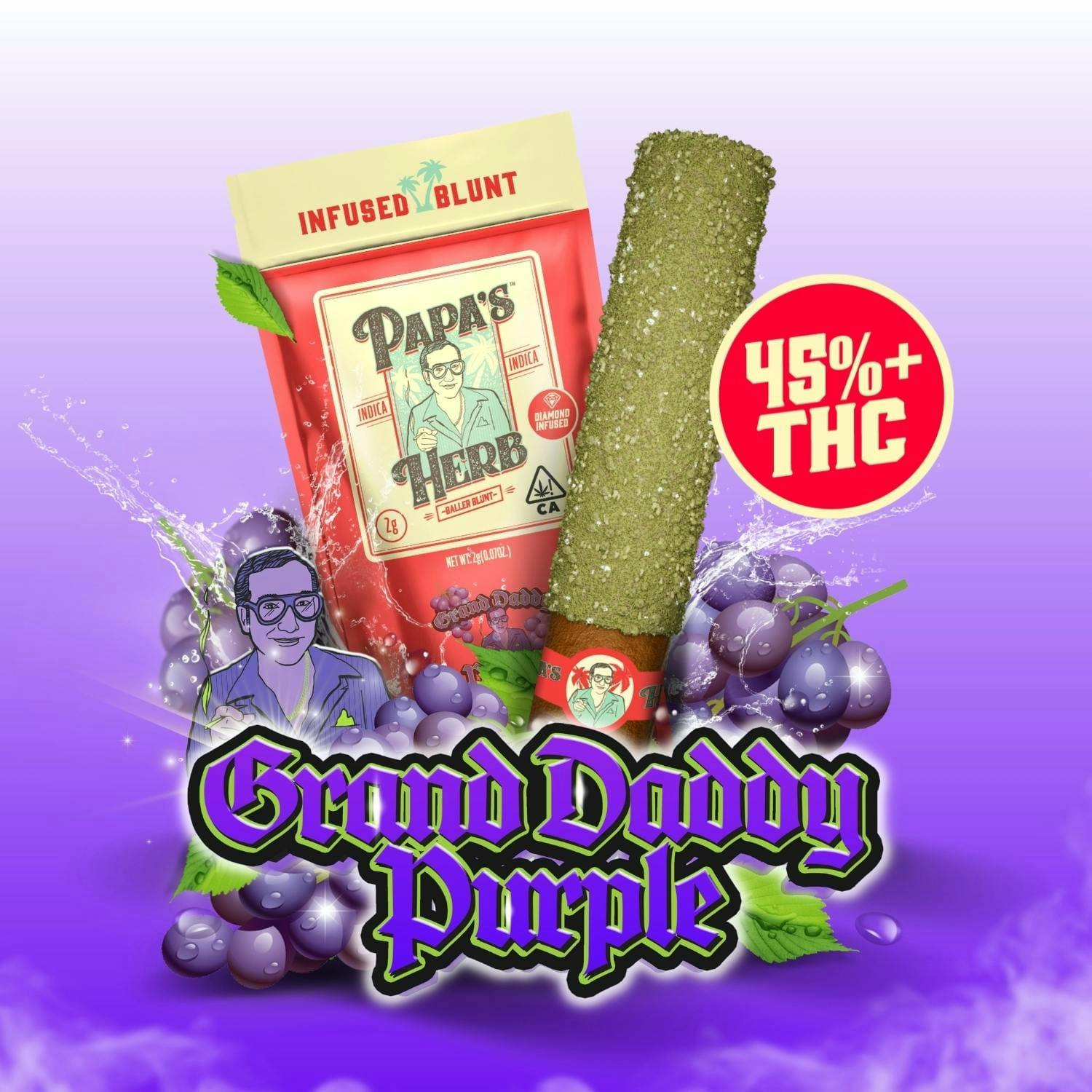 Granddaddy Purple: Grand Daddy Purple (1g) Infused Preroll - 1