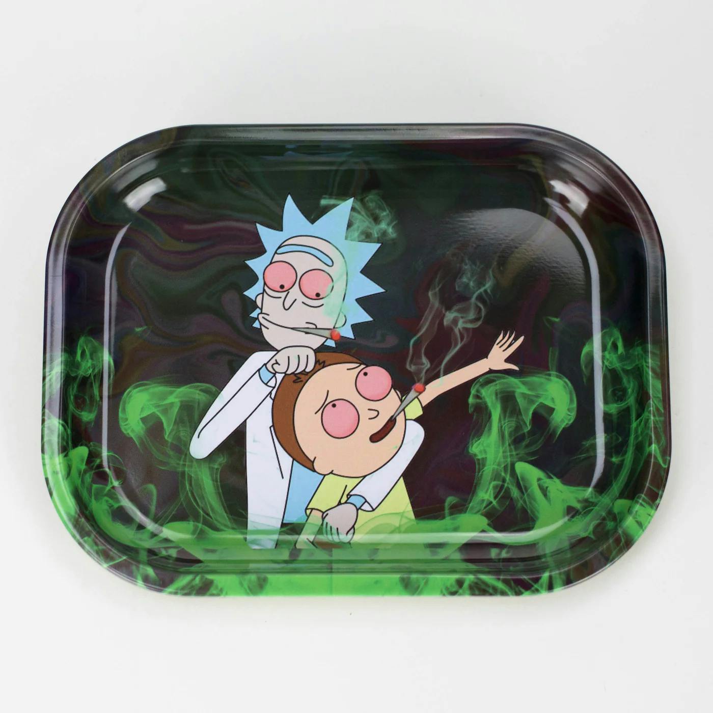 Rick Morty Small Metal Rolling Tray