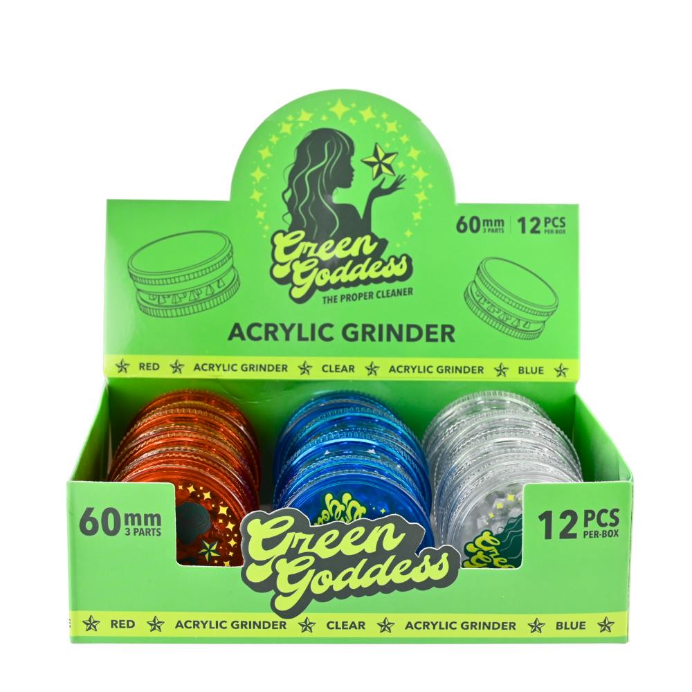 Green Goddess 60mm 3-Pc RCB Acrylic Grinder