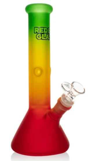 Red Eye 10" Frosted Beaker Base Bongs Assorted Colours