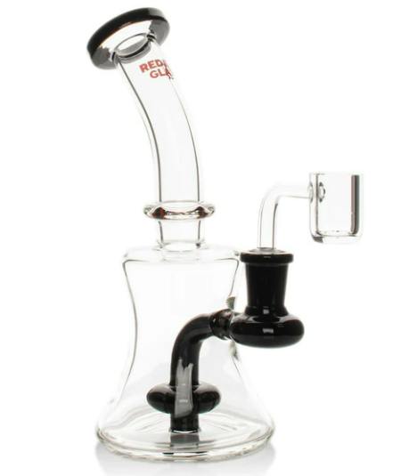 Red Eye Glass 8" Concentrate Rig UFO Perk Assorted Colours