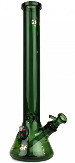 GEAR Premium 18" 7mm Thick Sidekick Beaker Bongs with Lighter Holster Assorted Colours
