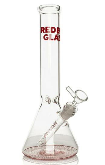 Red Eye Glass 12" Reticello Beaker Base Bong
