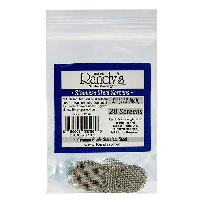 Randy's - Stainless Steel Pipe Screens (Pack of 20) - 0.625"