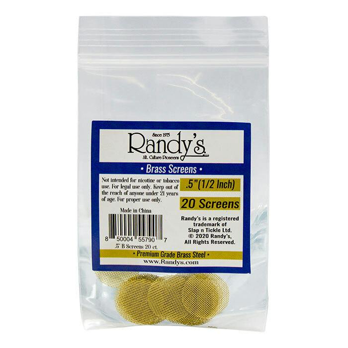 Randy's - Brass Pipe Screens (Pack of 20) - 0.5"