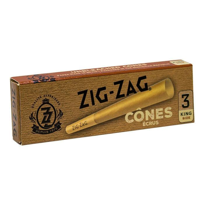 Zig-Zag - Unbleached Cones - King Size