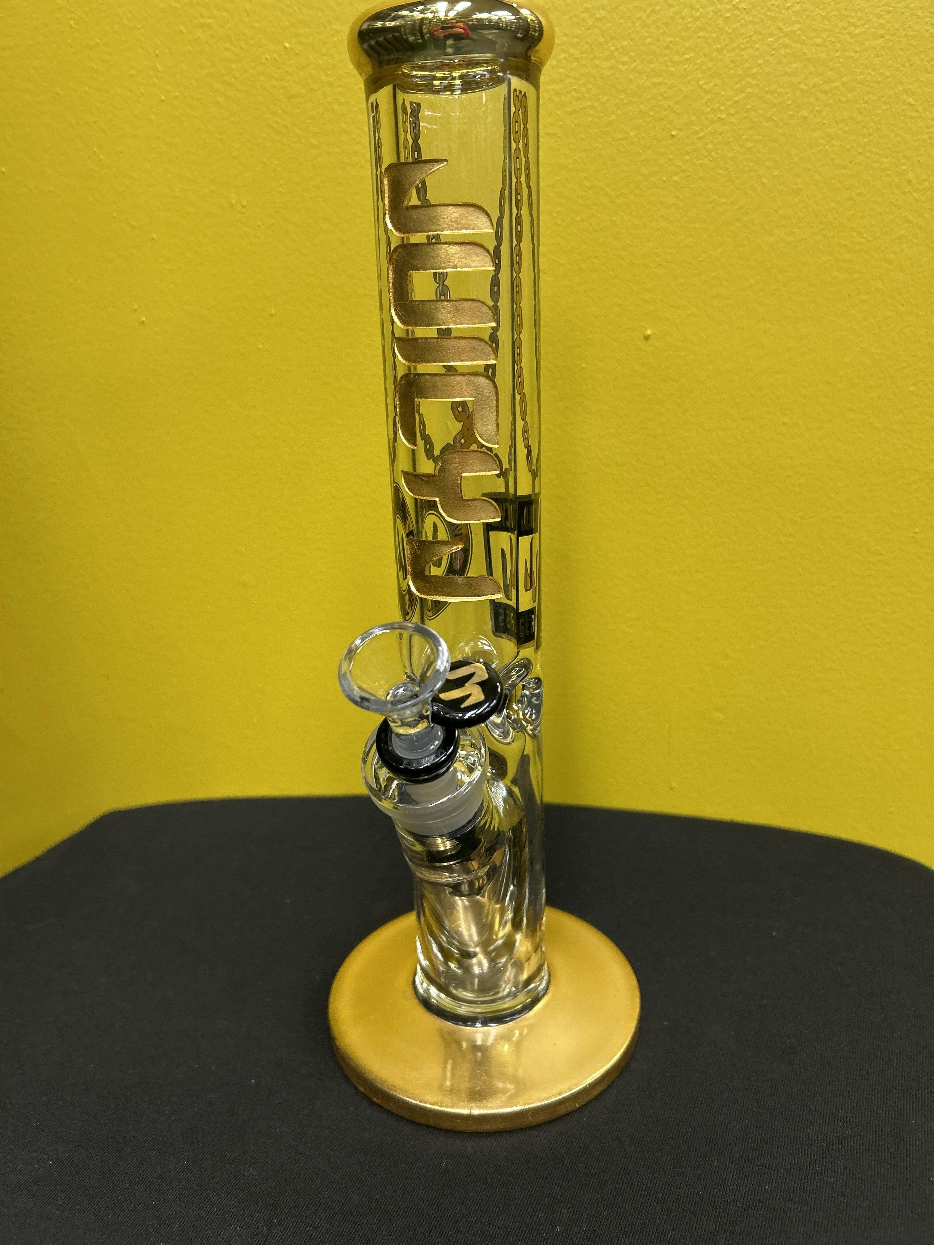 Juicy J - Juicy Tube - Borosilicate Glass Straight Tube with 24K Gold Inlay and Accents