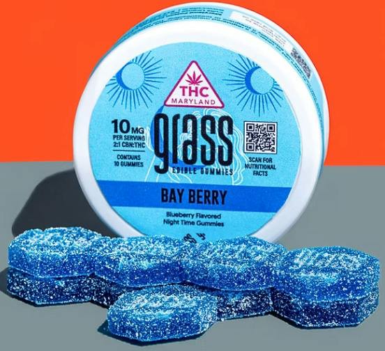 Bay Berry 2:1 CBN:THC Gummies(10mg/100mg)(Grass)