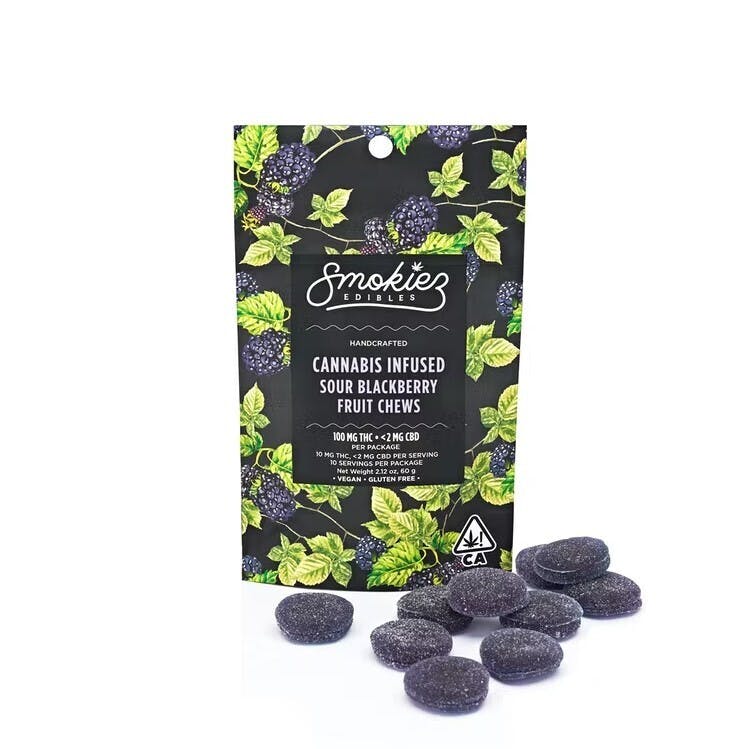 Smokiez Fruit Chews — Sour Blackberry