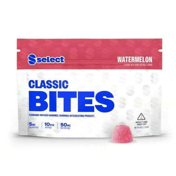 Classic Watermelon Edibles 50mg (10-Pack | 5mg Each)
