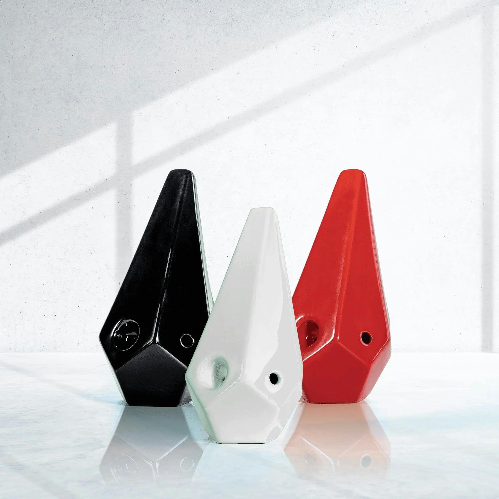 Prism Ceramic White Pipe