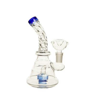 6" Twin Dab Rig with Flat Top With Banger