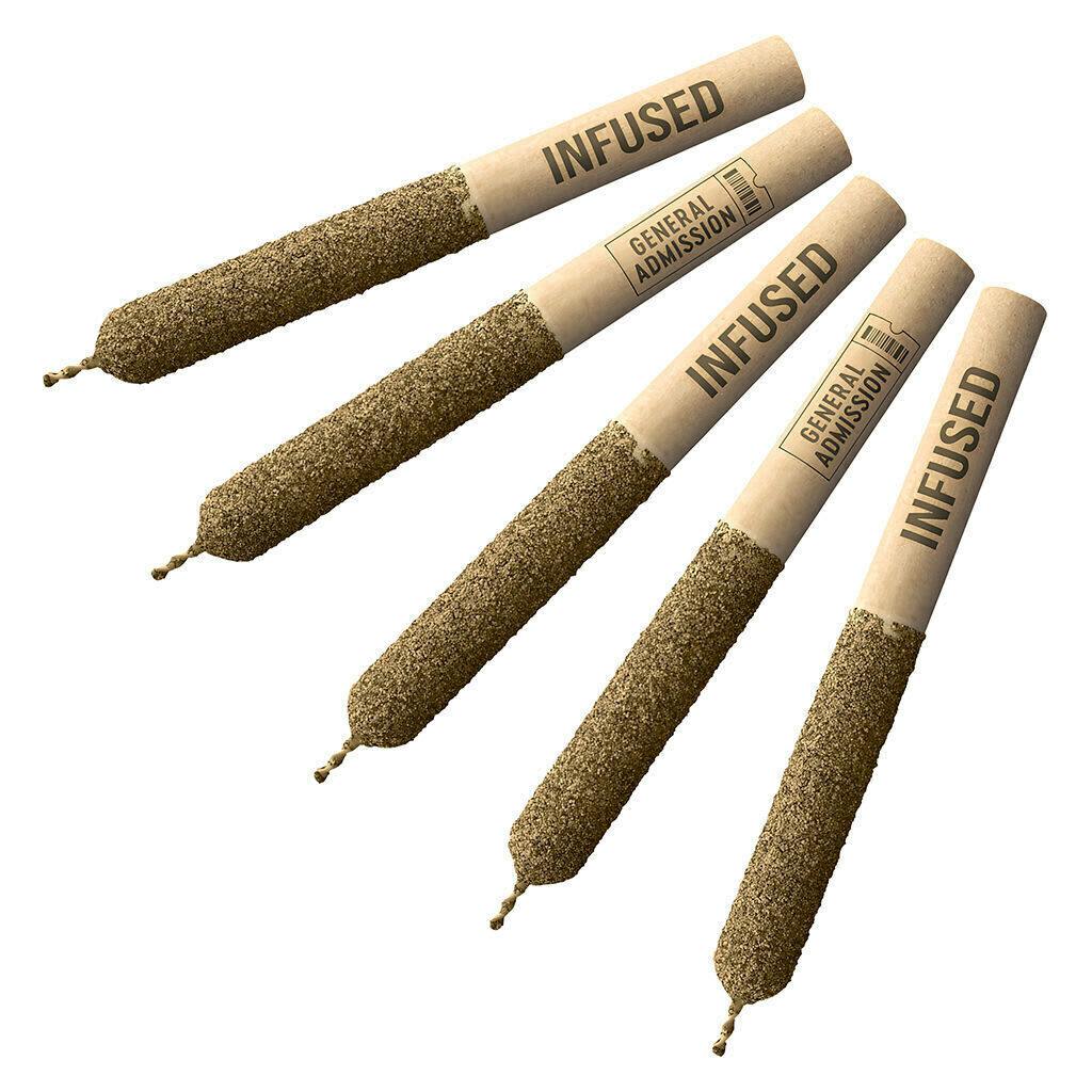 Banana Kush Hi-Fi Infused Pre-Roll 5x0.5g Resin A007