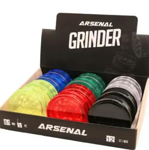 Arsenal Transparent 61mm 3-Pc Acrylic Grinder