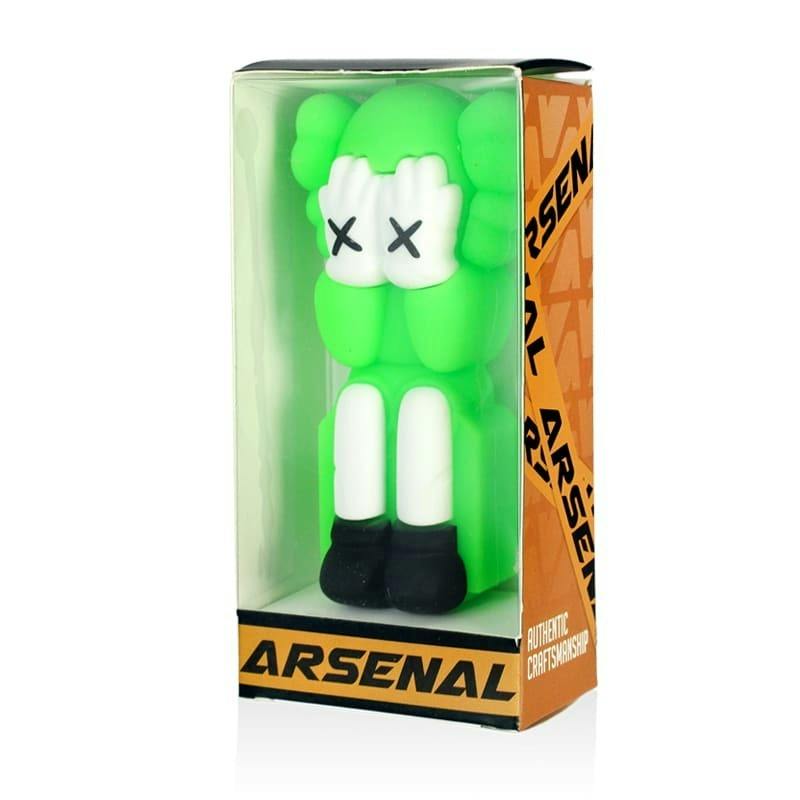 4" Arsenal Graffiti Bear Brick Silicone Hand Pipe