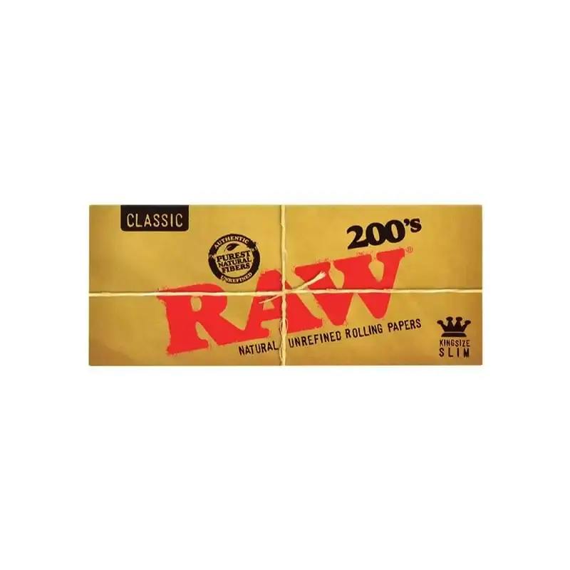 RAW Natural King Size Slim 200s Rolling Papers