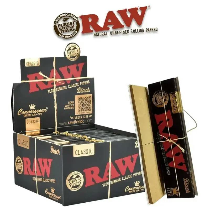 RAW Black Connoisseur KSS Papers + Tips