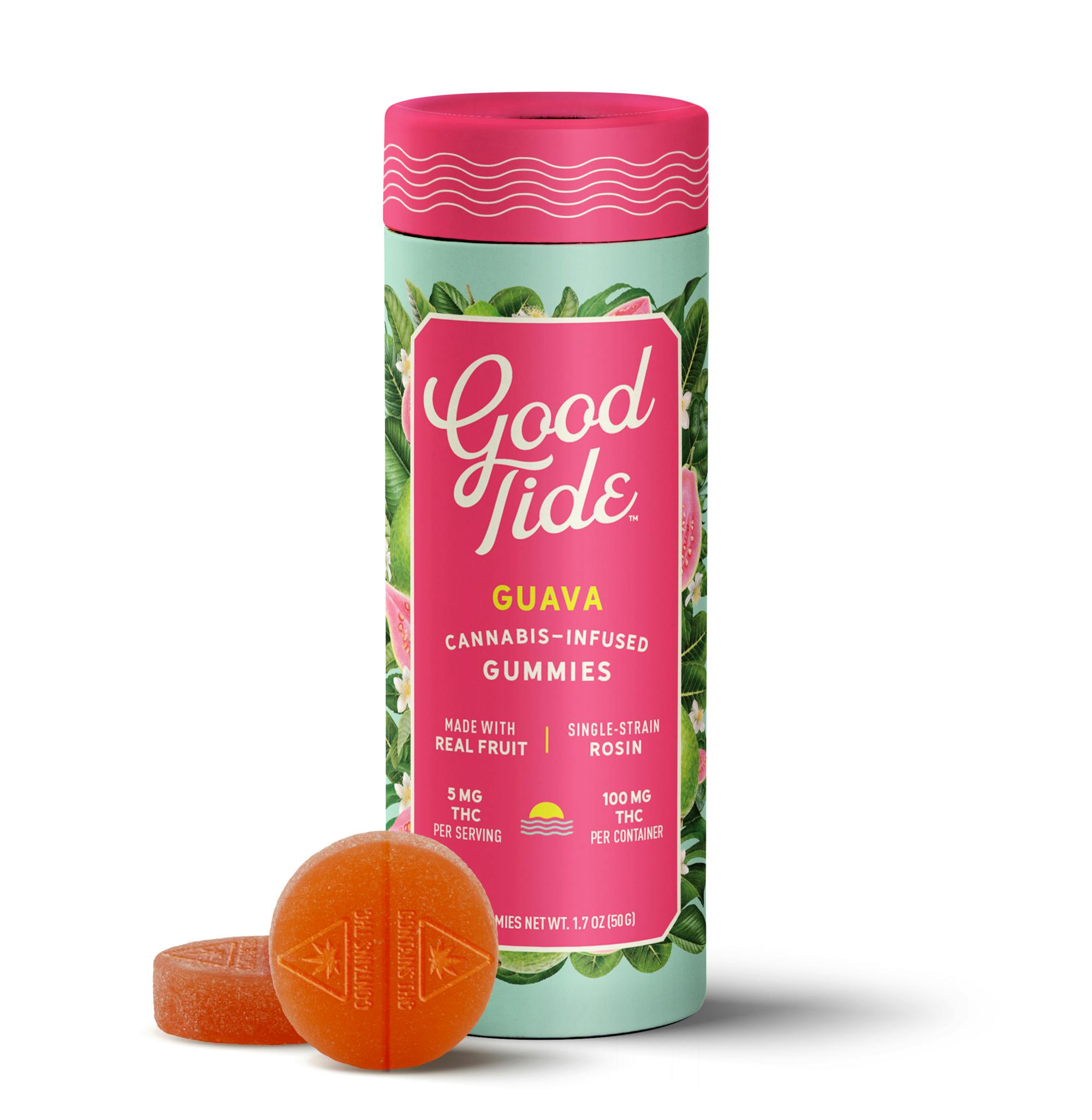 Guava | Hash Rosin Gummies | 100mg (10pcs) cannabis product