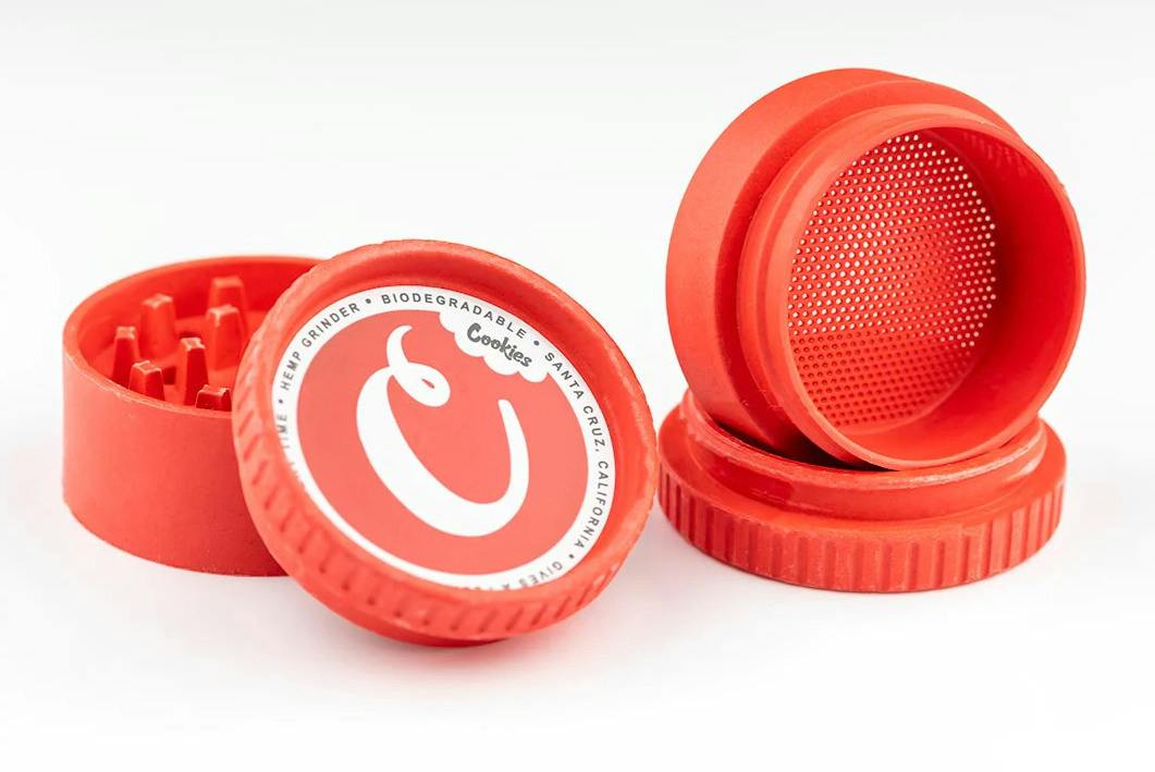 Cookies x Santa Cruz - 4 Piece Hemp Grinder - Red