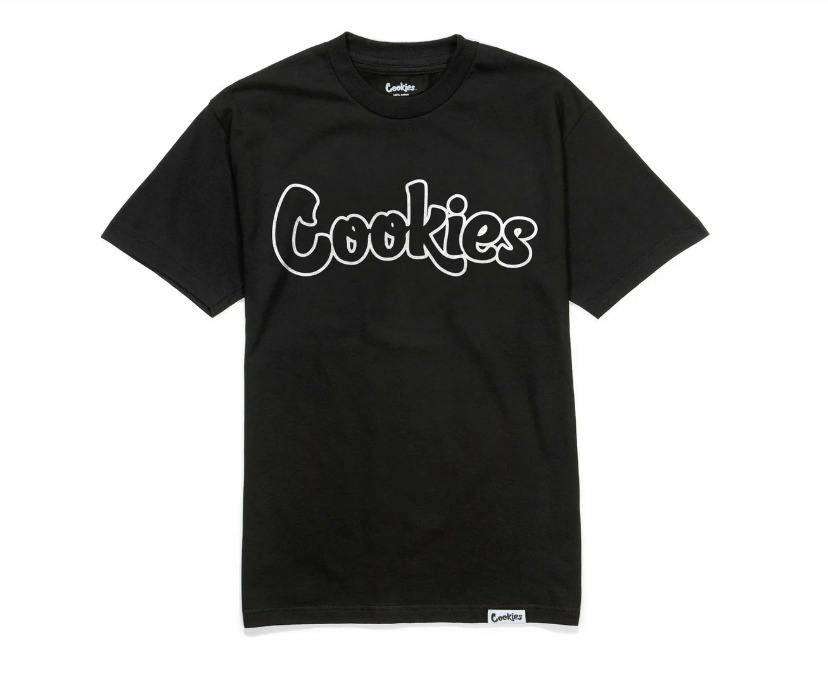 Cookies - Original Mint Outline - Tee - Black/White - XL