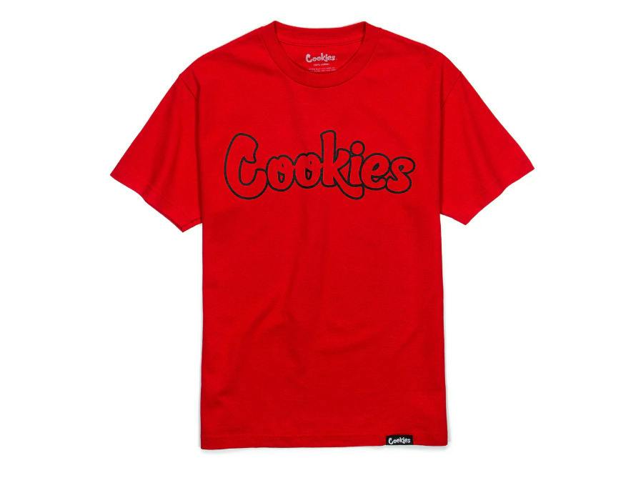 Cookies - Original Mint Outline - Tee - Red/Black - M