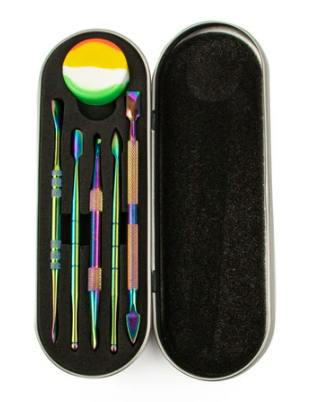 LIT Silicone Dabber Set With Carrying Case and Jar