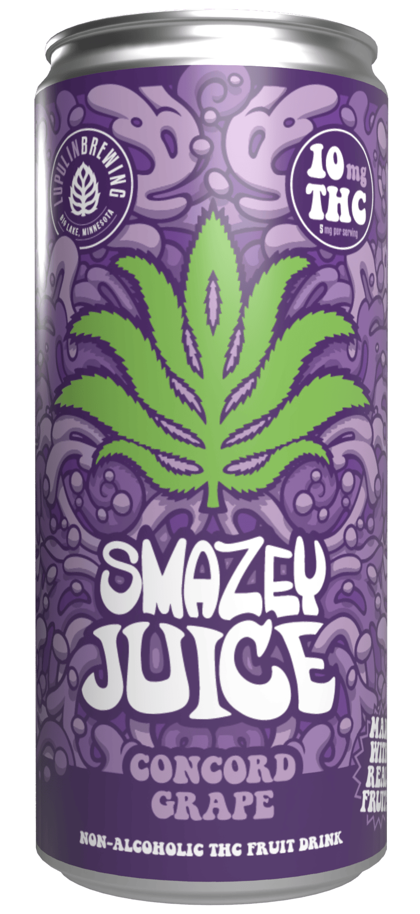 Lupulin Brewing - SMAZEY Juice - 10mg THC - Concord Grape