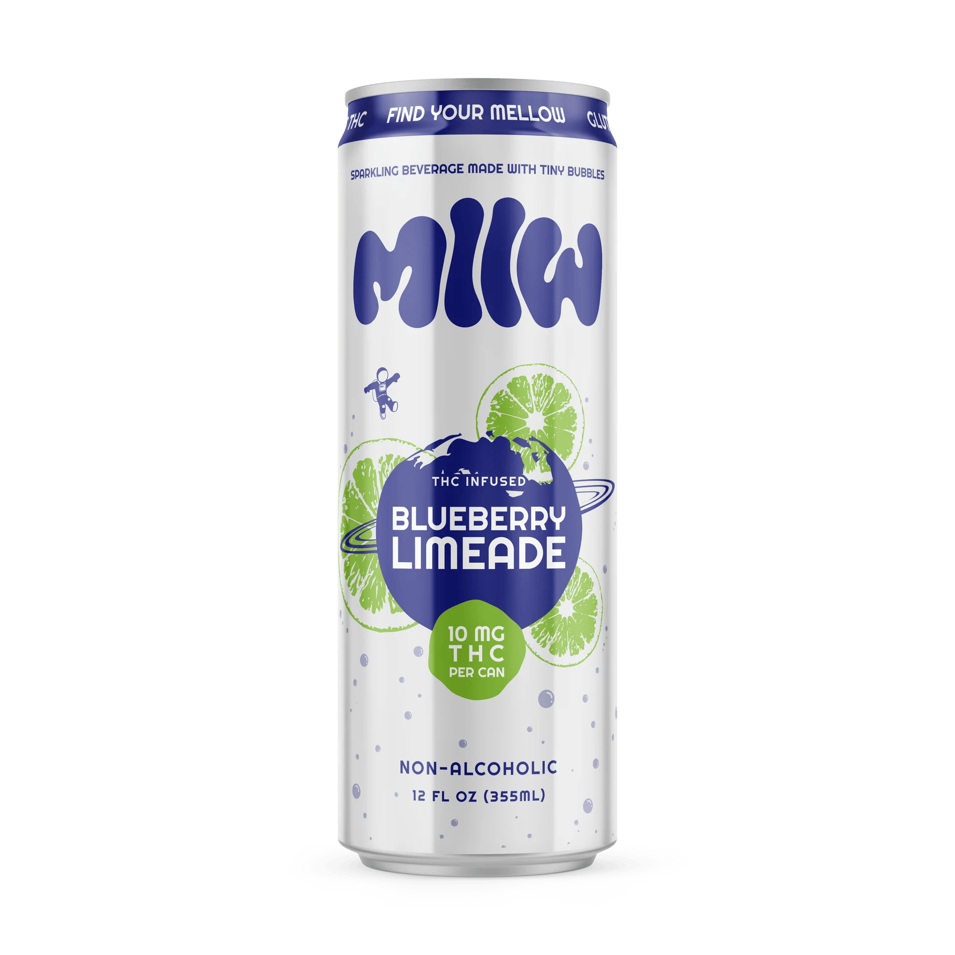Mllw - THC Infused Drinks - 10mg THC - Blueberry Limeade at Legacy Cannabis