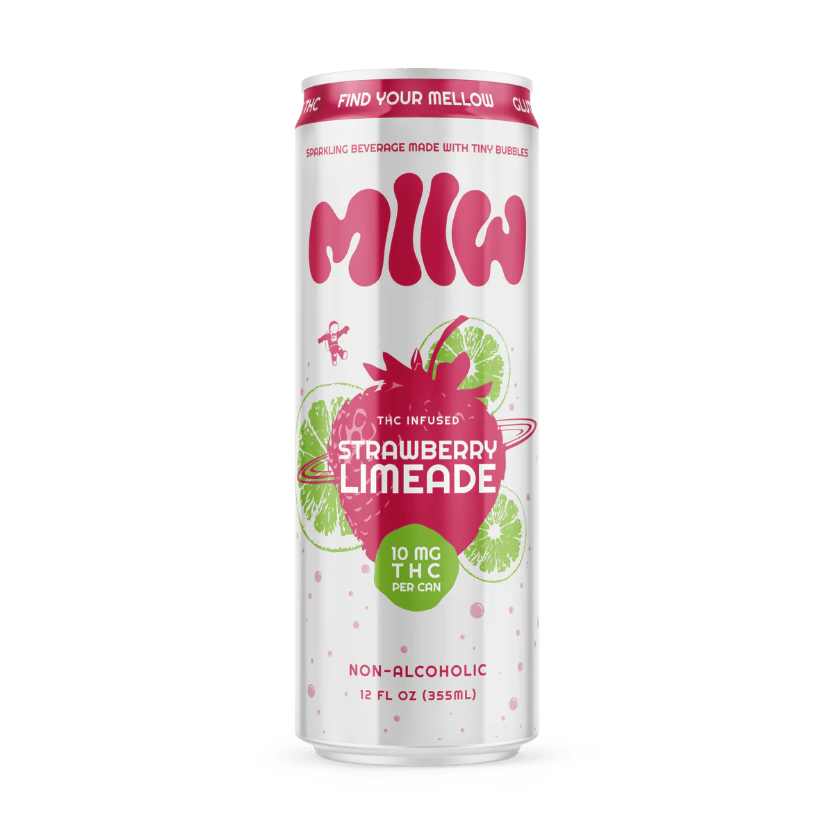 Mllw - THC Infused Drinks - 10mg THC - Strawberry Limeade at Legacy Cannabis