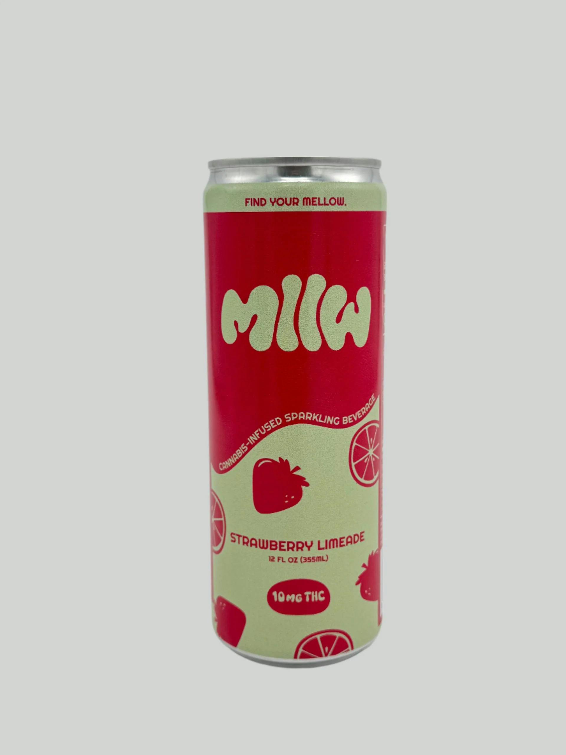MLLW - Sparkling Beverage - 10mg THC - Strawberry Limeade at Legacy Cannabis
