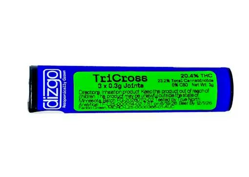 Dizgo - .33g Pre-Roll 3 Pack - TriCross (H)