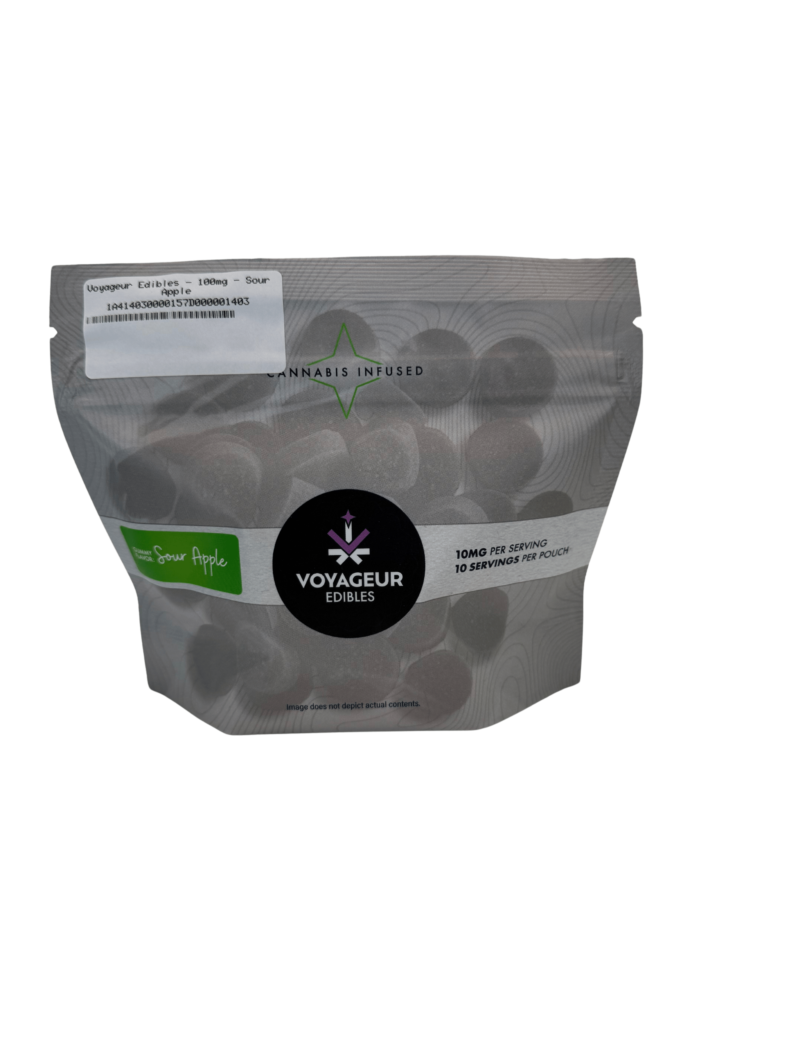 Voyageur Edibles - 100mg - Sour Apple cannabis product
