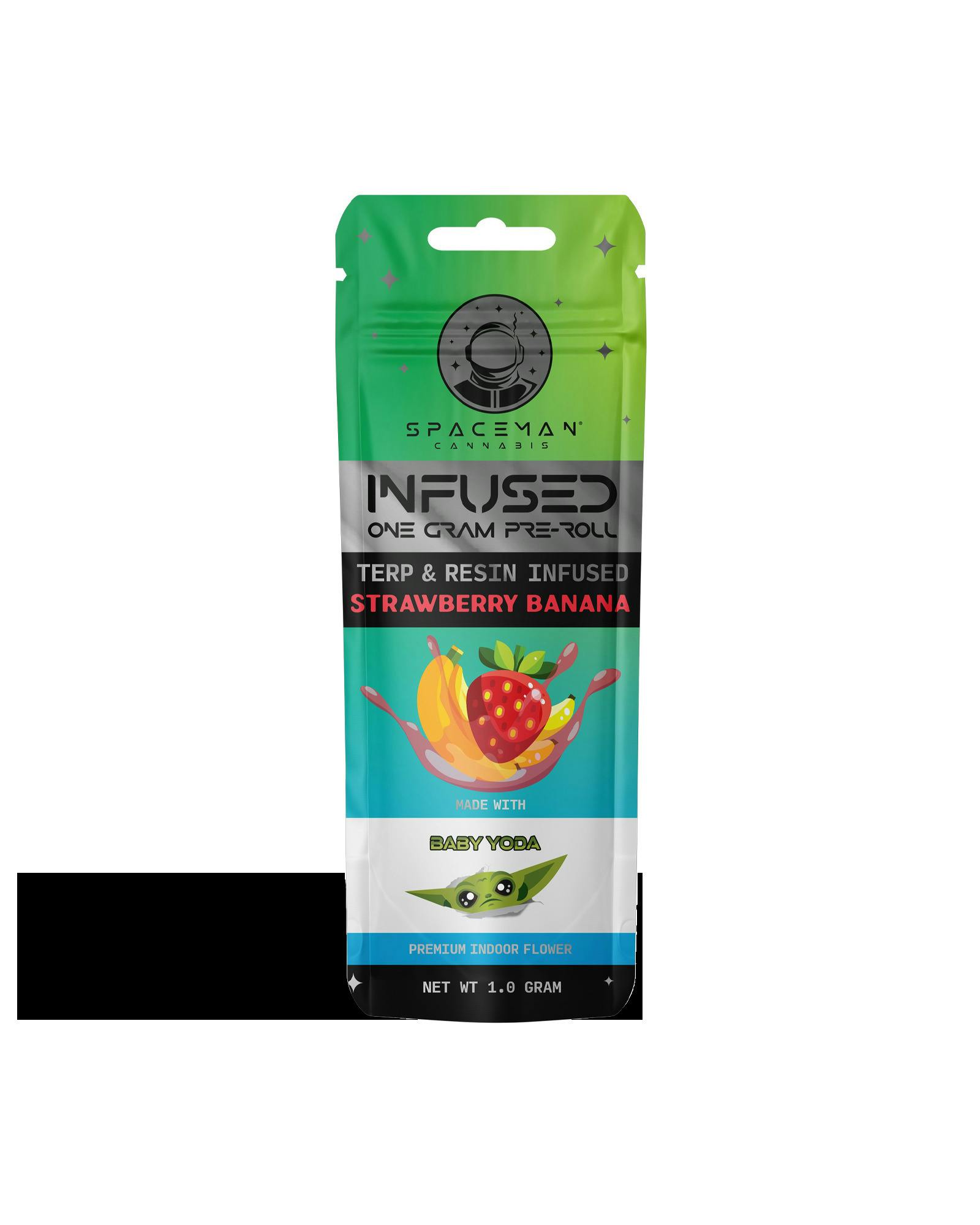 STRAWBERRY BANANA INFUSED PREROLL 1G