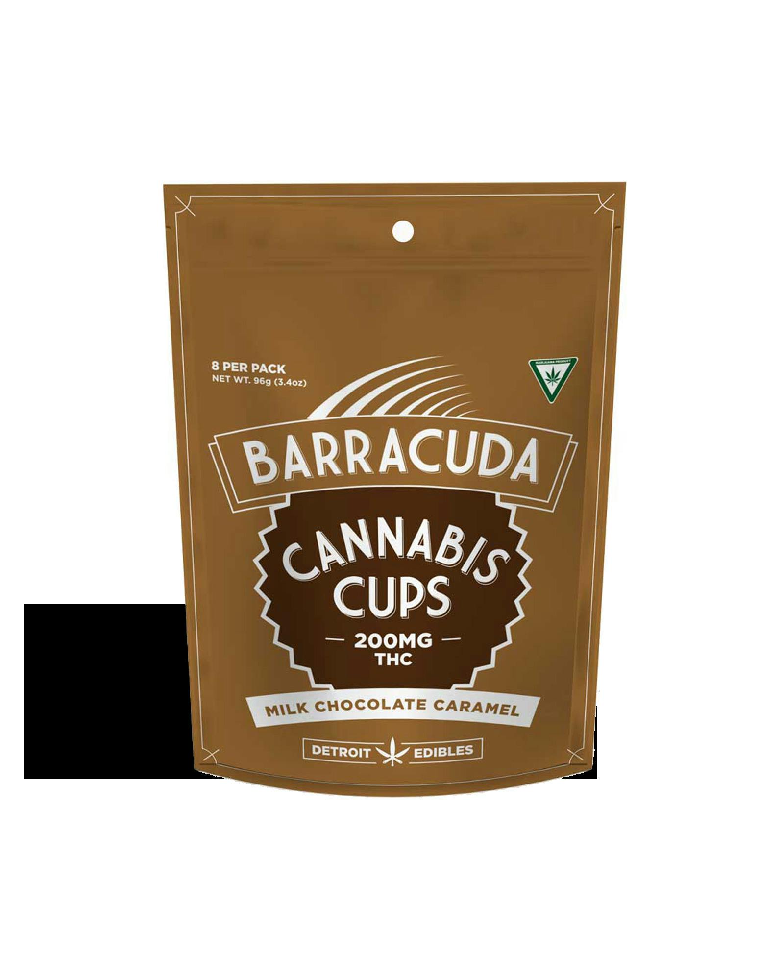 MILK CHOCOLATE CARAMEL CANNABIS CUPS 8X25MG