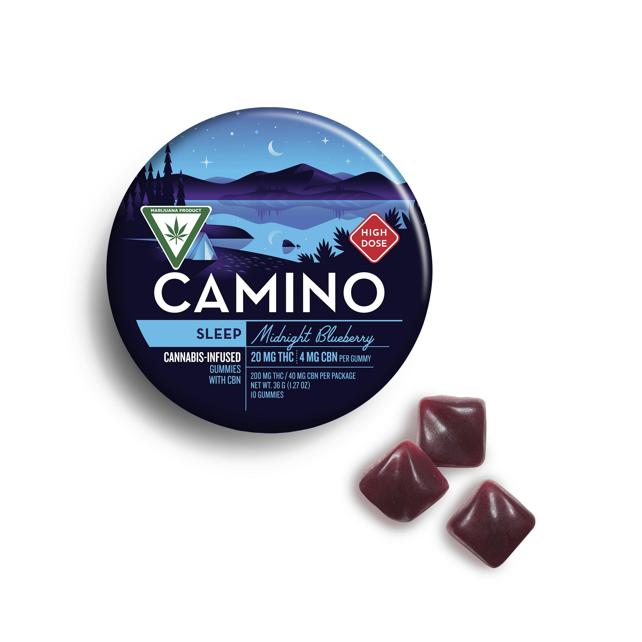 Camino Midnight Blueberry Sleep Gummies